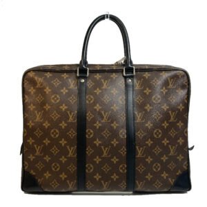 LOUIS VUITTON Briefcase M40225 Monogram canvas Brown Monogram Macasa Port Documan Voyajaj | AlmaBagz