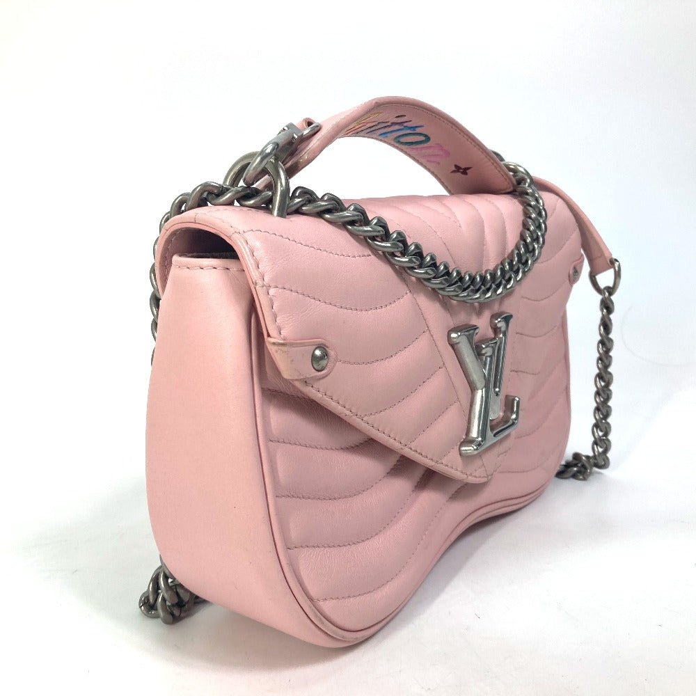 LOUIS VUITTON Shoulder Bag M51944 leather pink Crossbody New Wave Chain Bag MM | AlmaBagz - Image 2