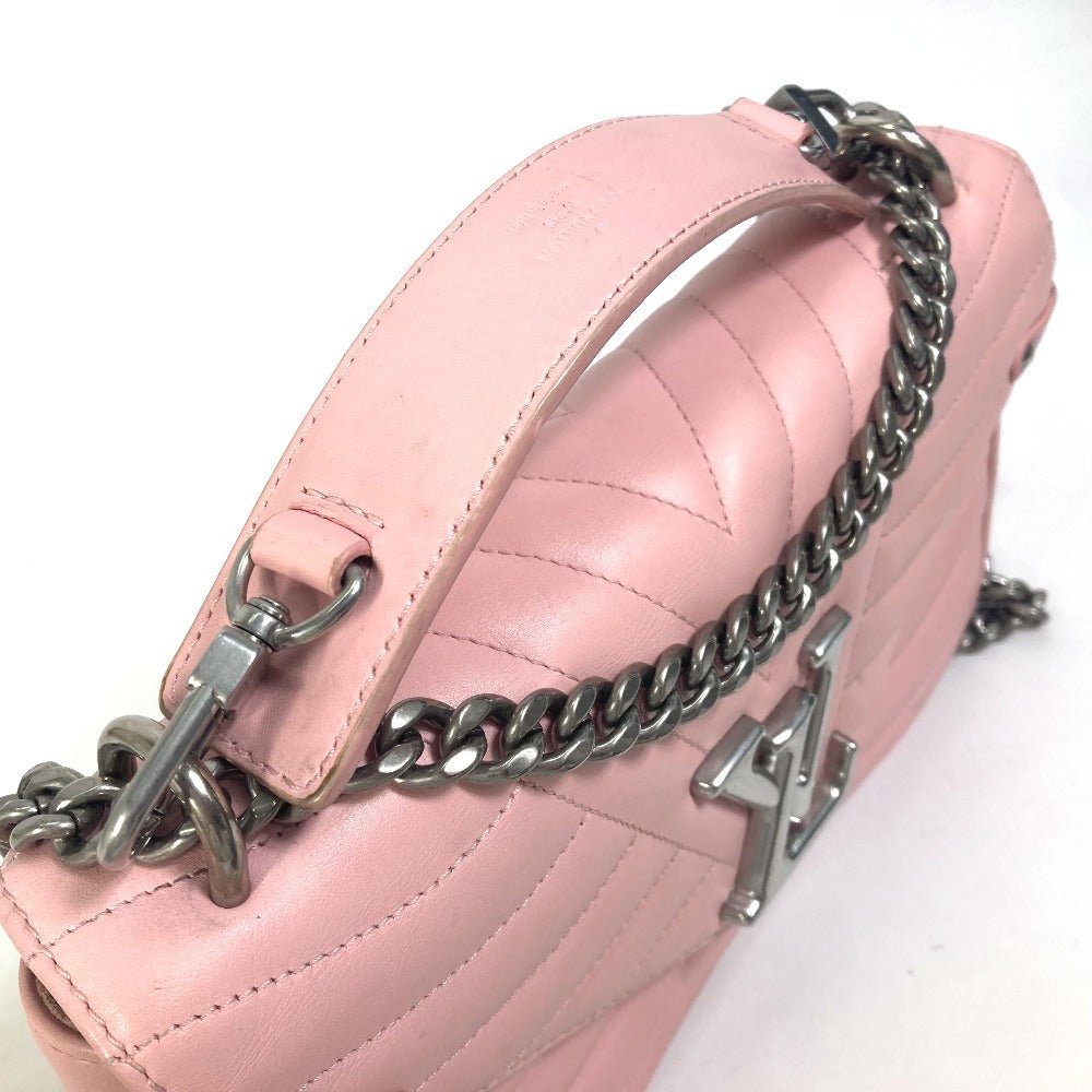 LOUIS VUITTON Shoulder Bag M51944 leather pink Crossbody New Wave Chain Bag MM | AlmaBagz - Image 4