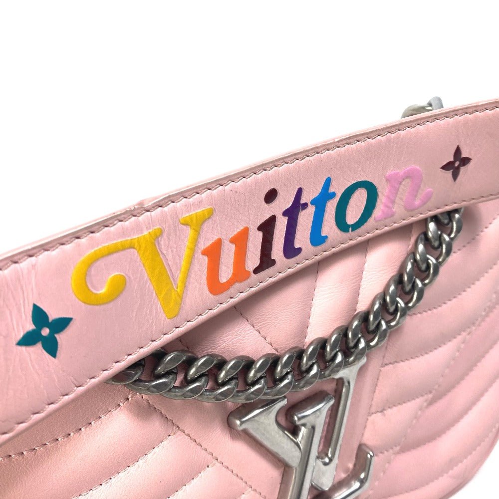 LOUIS VUITTON Shoulder Bag M51944 leather pink Crossbody New Wave Chain Bag MM | AlmaBagz - Image 5