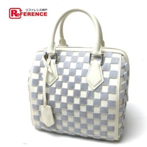 LOUIS VUITTON Handbag M48909 Damier Azur Canvas white Damier Azul Speedy Cube PM | AlmaBagz