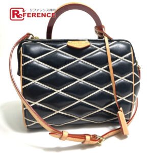 LOUIS VUITTON Handbag M50011 lambskin black Martage Dock BB Women Used | AlmaBagz