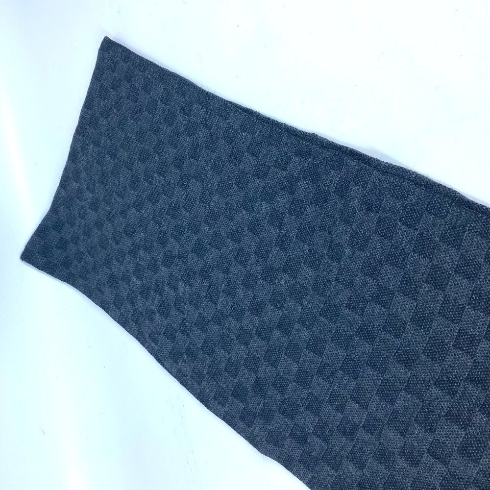 LOUIS VUITTON Scarf M70028 wool black Damier Grafitte Eschar Petit Damier | AlmaBagz - Image 4