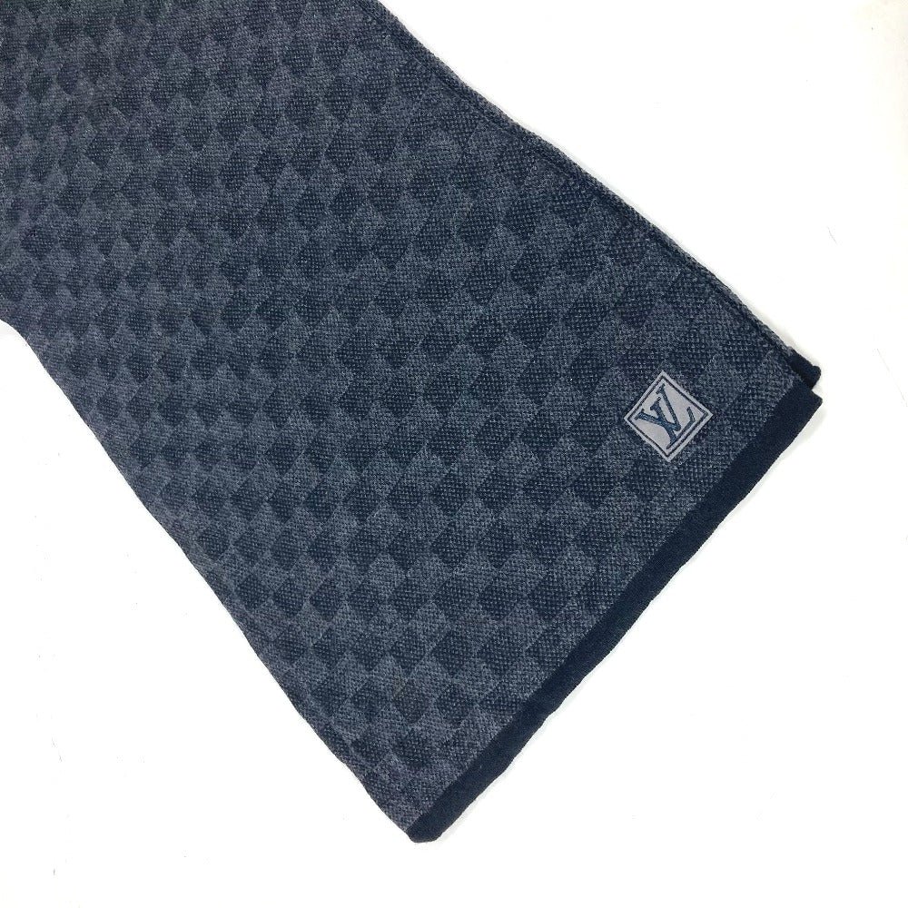 LOUIS VUITTON Scarf M70028 wool black Damier Grafitte Eschar Petit Damier | AlmaBagz - Image 6
