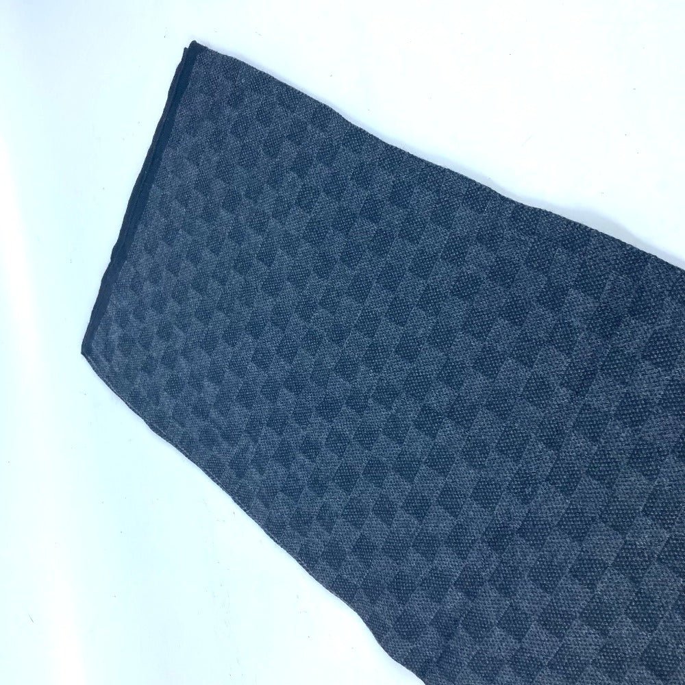LOUIS VUITTON Scarf M70028 wool black Damier Grafitte Eschar Petit Damier | AlmaBagz - Image 7