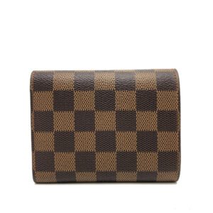 LOUIS VUITTON Folded wallet N41659 Damier canvas Brown Portefeuille Victorine | AlmaBagz
