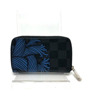 LOUIS VUITTON Coin case N41687 Damier Grafitto Canvas black Damier Grafitte Christopher Nemeth Zippy mens Used | AlmaBagz