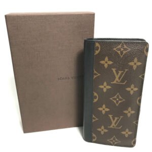 LOUIS VUITTON Long Wallet Purse M93800 Monogram canvas Brown Monogram macacer Portefeuille Tanon mens Used | AlmaBagz