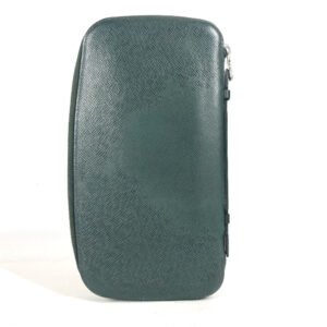 LOUIS VUITTON Long Wallet Purse M30654 Taiga Leather green Taiga Organizer Atoll mens Used | AlmaBagz