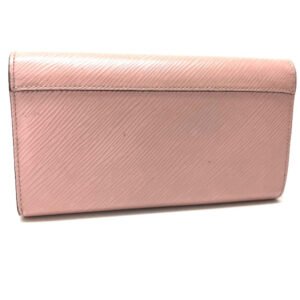 LOUIS VUITTON Long Wallet Purse M61178 Epi Leather pink Epi Portefeuille twist Women Used | AlmaBagz