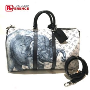 LOUIS VUITTON Boston Duffel bag M54130 Monogram savanna canvas White gray type Monogram savanna Chapman Brothers Keepall 45 | AlmaBagz