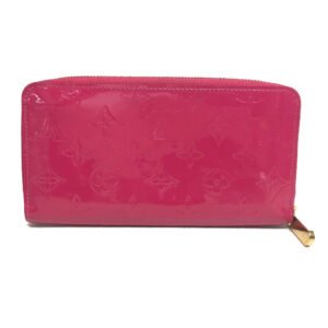 LOUIS VUITTON Long Wallet Purse M91597 Monogram Vernis pink Monogram Vernis Zippy wallet Women Used | AlmaBagz