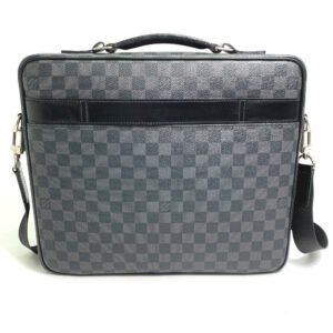 LOUIS VUITTON Business bag N58030 Damier Grafitto Canvas black Damier Graphite Crossbody Steve | AlmaBagz