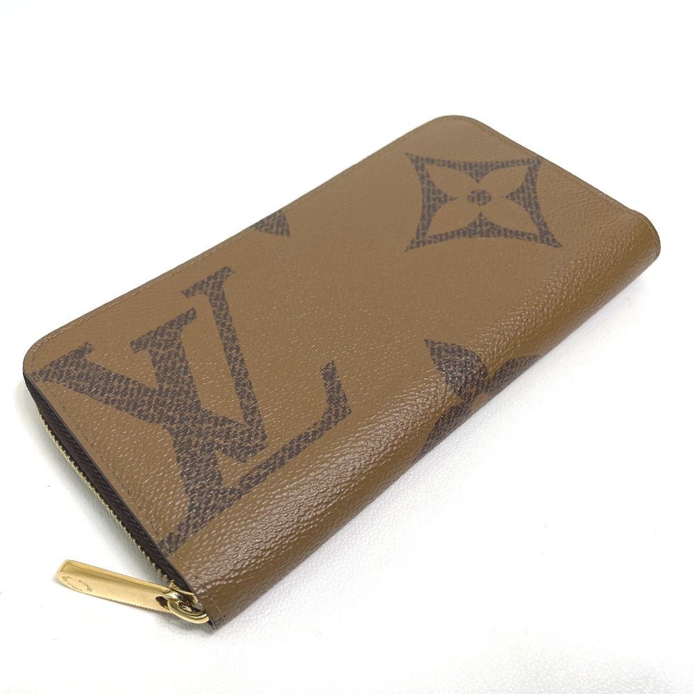 LOUIS VUITTON Long Wallet Purse M69353 Monogram canvas Brown Monogram Giant Zippy wallet Women Used | AlmaBagz