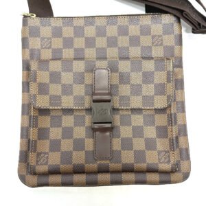 LOUIS VUITTON Shoulder Bag N51127 Damier canvas Brown Damier Pochette Merville | AlmaBagz