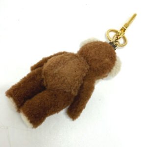 LOUIS VUITTON key ring M69854 mohair Brown Porto Cle LV Teddy Bear Women Used | AlmaBagz