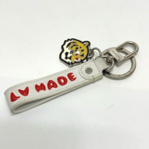 LOUIS VUITTON key ring MP3225 leather white NIGO collaboration Dragonne LV MADE mens Used | AlmaBagz
