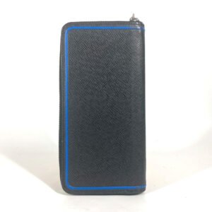 LOUIS VUITTON Long Wallet Purse M30070 Taiga Leather black Taiga bicolor Zippy Wallet Vertical | AlmaBagz