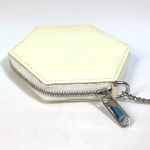LOUIS VUITTON Coin case M58219 Patent leather white Vernis Porto Monefrocon | AlmaBagz