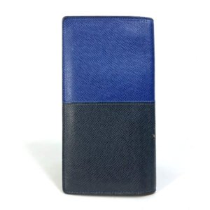 LOUIS VUITTON Long Wallet Purse M30713 Taiga Leather Navy Taiga V Portefeuille Blaza NM mens Used | AlmaBagz