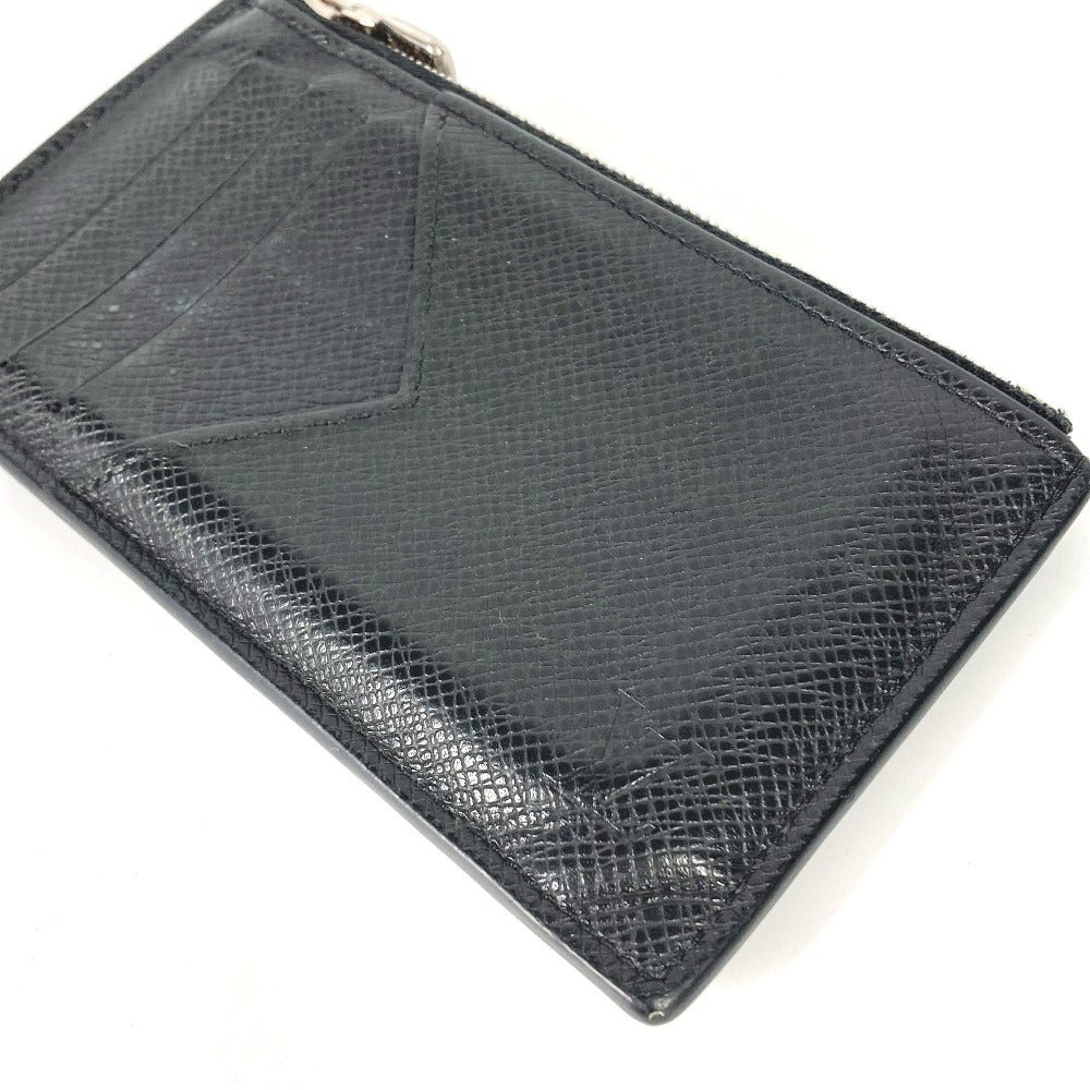 LOUIS VUITTON Coin case M62914 Taiga Leather black Taiga Coin card holder | AlmaBagz