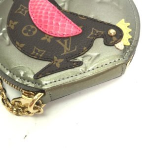 LOUIS VUITTON Coin case M91387 Monogram Vernis Silver Monogram Vernis portomone cock Women Used | AlmaBagz