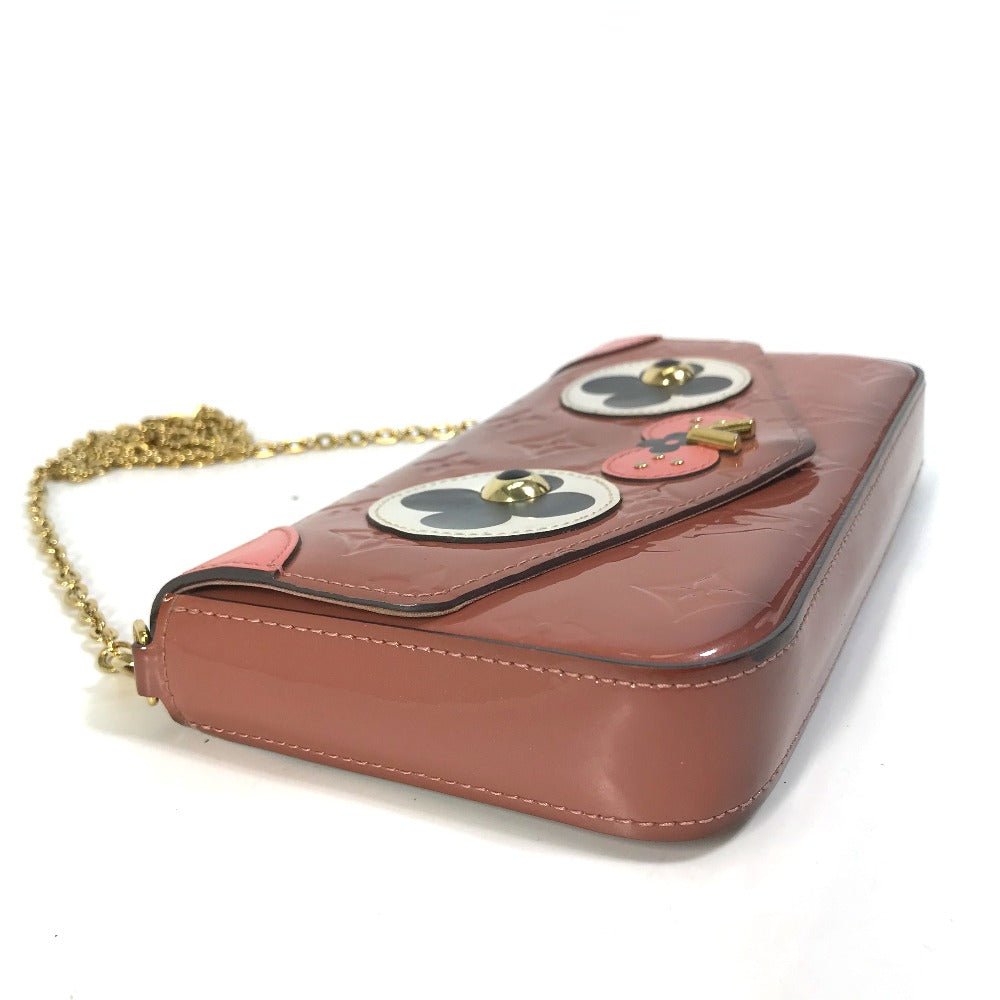 LOUIS VUITTON Shoulder Bag M62767 Patent leather pink Monogram Vernis Pochette Felice Women Used | AlmaBagz - Image 3