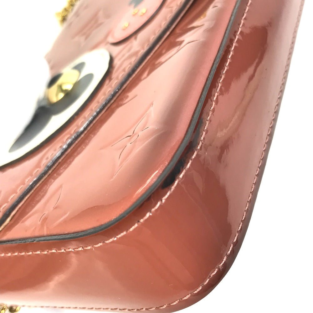 LOUIS VUITTON Shoulder Bag M62767 Patent leather pink Monogram Vernis Pochette Felice Women Used | AlmaBagz - Image 4