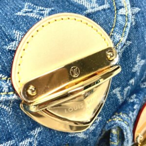 LOUIS VUITTON Backpack M46836 Monogram denim blue New LV Remix Venice Women Used | AlmaBagz