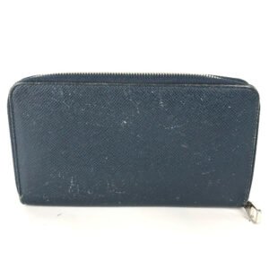 LOUIS VUITTON Long Wallet Purse M30515 Taiga Leather blue Taiga Zippy Organizer mens Used | AlmaBagz