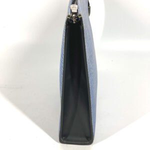 LOUIS VUITTON business bag M54654 Epi Leather blue Epi denim posh toilette | AlmaBagz