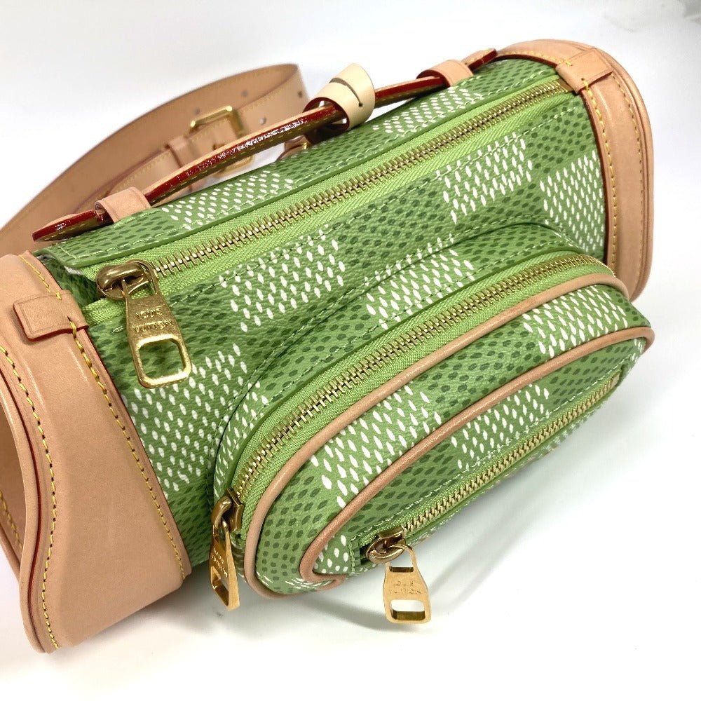 LOUIS VUITTON Shoulder Bag N40635 , Damier Golf Canvas green Damier Golf Mini Golf Bag | AlmaBagz - Image 7