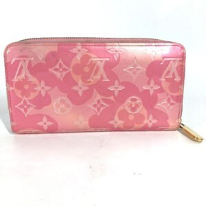 LOUIS VUITTON Long Wallet Purse M80309 Monogram Vernis pink Monogram Vernis Zippy wallet Women Used | AlmaBagz