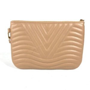 LOUIS VUITTON Clutch bag M68478 leather beige New Wave Pochette Zip | AlmaBagz