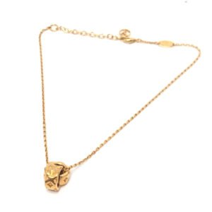 LOUIS VUITTON Necklace M00782 metal gold collier pillow nanogram | AlmaBagz