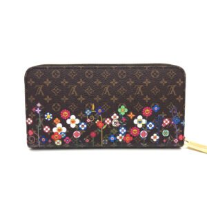 LOUIS VUITTON Long Wallet Purse ‚l14162 Monogram canvas Brown Japan exclusive LVxTM Zippy wallet Women Used | AlmaBagz