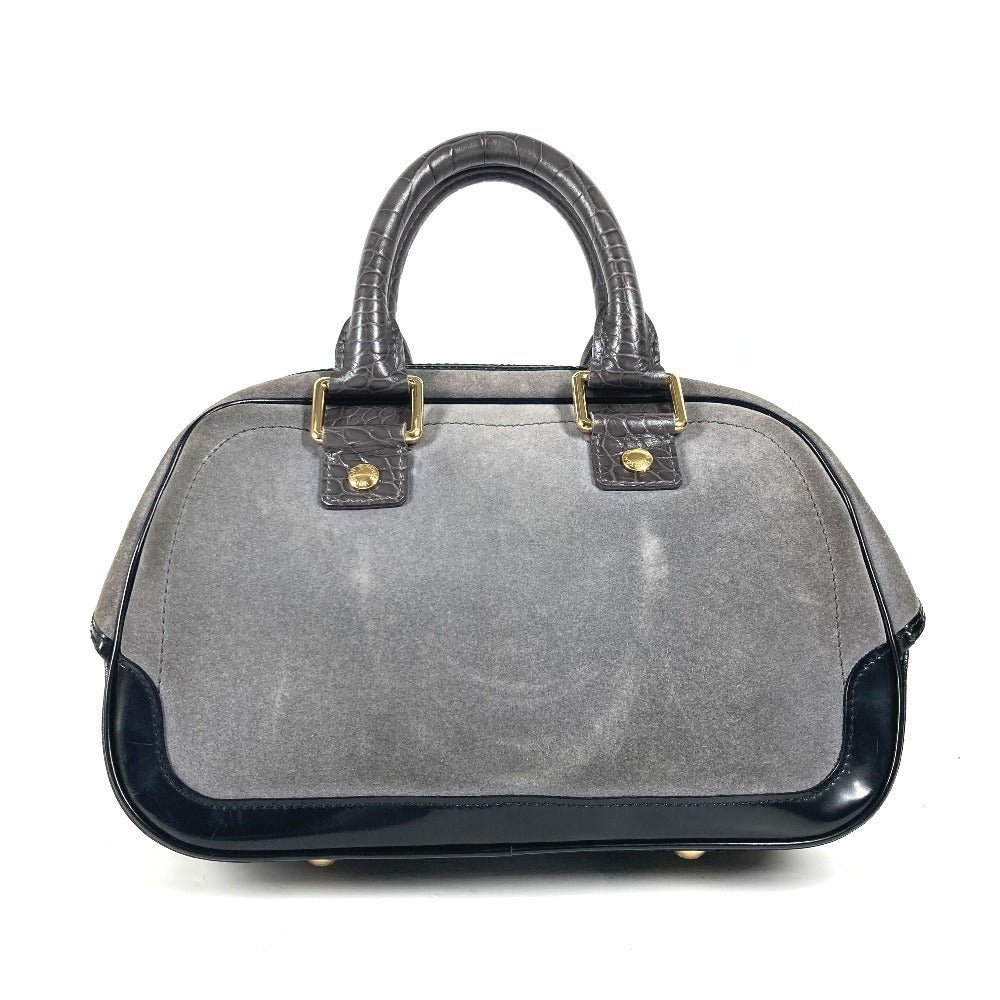LOUIS VUITTON Handbag M95239 Leather / suede gray Monogram Cruise Line Stamp bag PM | AlmaBagz
