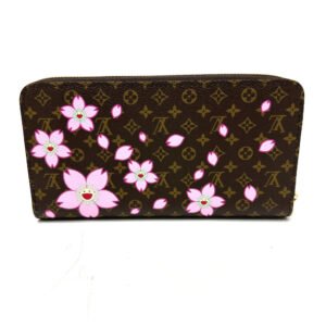 LOUIS VUITTON Long Wallet Purse M13433 Monogram canvas Brown Takashi Murakami LV × TM Zippy Wallet | AlmaBagz
