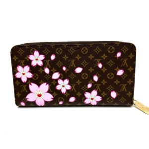 LOUIS VUITTON Long Wallet Purse M13433 Monogram canvas Brown Takashi Murakami monogram LV × TM Zippy Wallet | AlmaBagz