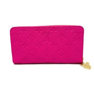 LOUIS VUITTON Long Wallet Purse M13618 Monogram Ann Platt Leather pink Takashi Murakami monogram LV × TM Zippy Wallet | AlmaBagz