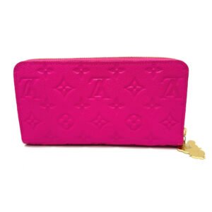 LOUIS VUITTON Long Wallet Purse M13618 Monogram Ann Platt Leather Metal gold Takashi Murakami monogram LV × TM Zippy Wallet | AlmaBagz