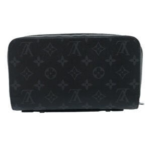 Louis Vuitton Black Canvas Zippy XL wallet accessories | AlmaBagz