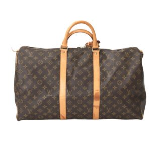LOUIS VUITTON Boston Duffel bag M41426 Monogram canvas Brown Monogram Discontinued Keepall 50 | AlmaBagz