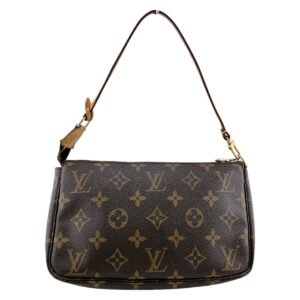 LOUIS VUITTON Pouch M51980 Monogram canvas Brown Monogram Pochette Accessoires | AlmaBagz