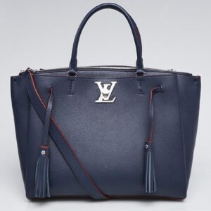 Louis Vuitton Lockmeto Handbag Luxury Leather Marine Rouge | AlmaBagz