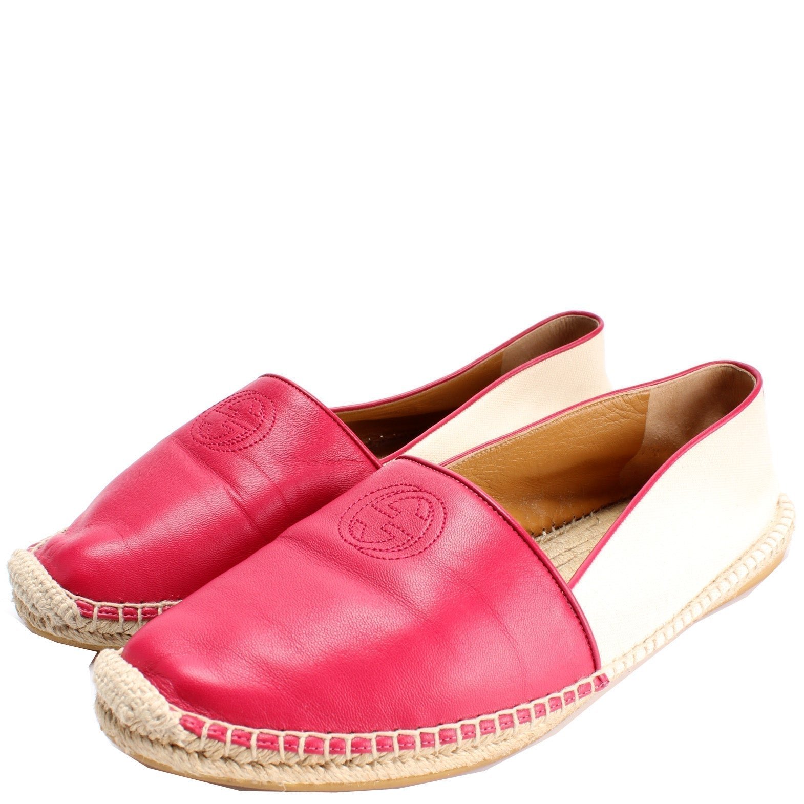 Interlocking Gucci Leather/Canvas Espadrilles Size 42 | AlmaBagz
