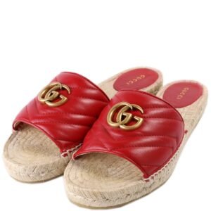 Gucci Marmont Espadrille Slides Size 39 | AlmaBagz