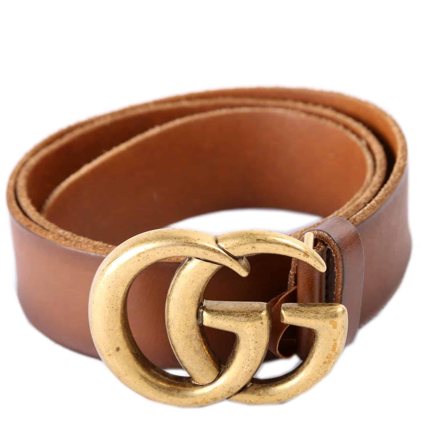 Gucci Wide Leather Belt Size 85/34 409416 | AlmaBagz