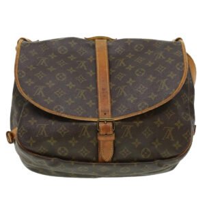 Louis Vuitton Brown Canvas Saumur 35 shoulder bag | AlmaBagz