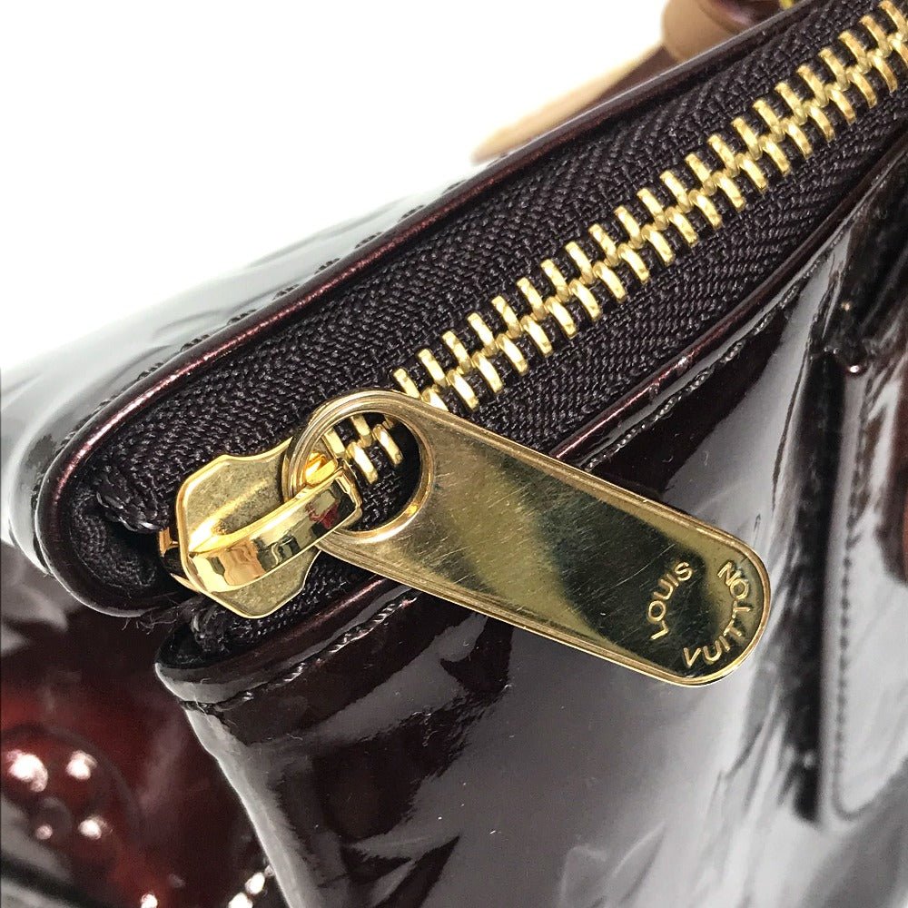 LOUIS VUITTON Shoulder Bag M93510 Patent leather wine-red Monogram Vernis Rosewood Avenue Women Used | AlmaBagz - Image 6